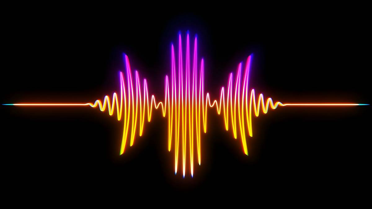 Infographic showing brainwave states (beta to theta) aligned with music tempo and emotional outcomes